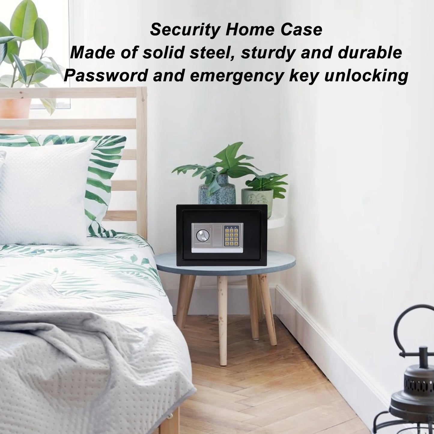 US Digital Safe Box Password and Key Unlocking Electronic Safe Case Multifunctional Home Security Cabinet Electronic Safe Box
